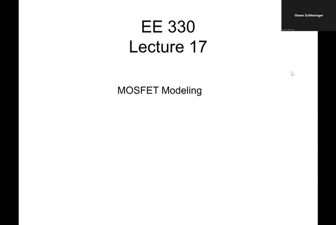 EE 330 Stream 17 Spring 2026