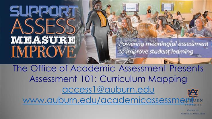 Assessment 101: Curriculum Mapping