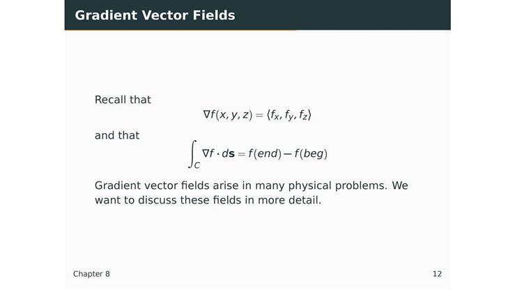 8.3 - Conservative Fields