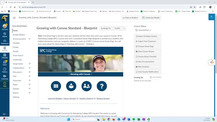 Course Settings in Canvas