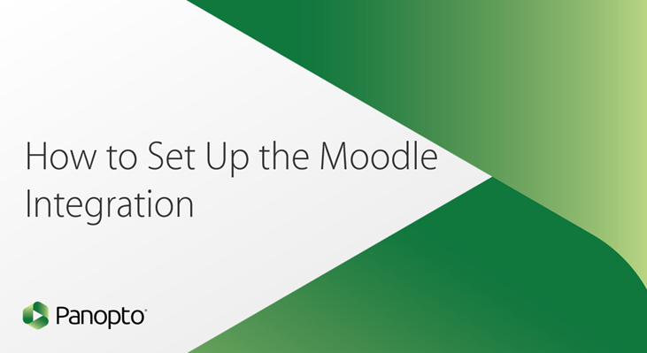 How to Set Up the Moodle Integration