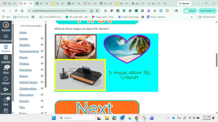 How to complete the Get to Know My Classmates assignments