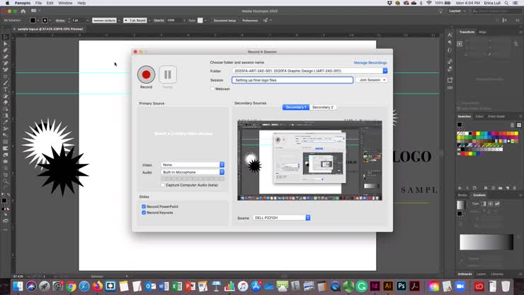 Setting up final logo files