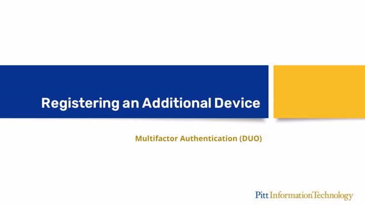 Registering an Additional Device