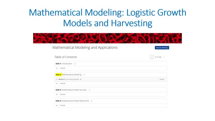 Mathematical Modeling: Logistic Growth Models and Harvesting