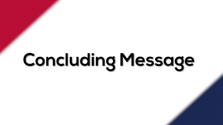 Concluding message