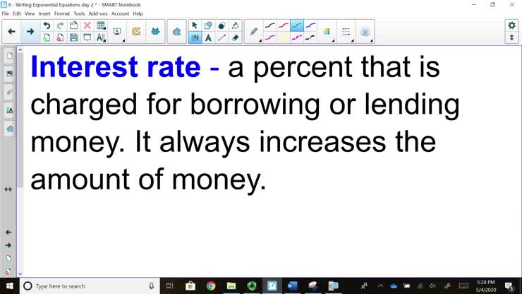 Alg1 - Writing Exponential Equations - Compound Interest