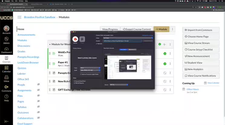 Office Hours or Recurring Meetings in Canvas