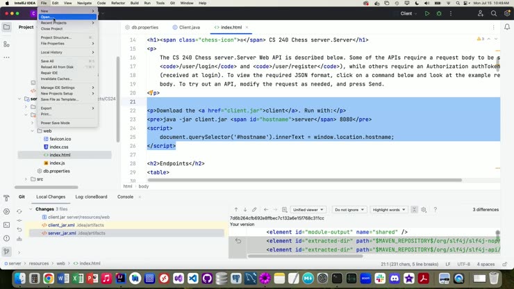 CS 240- Deploy Code and Start the Server