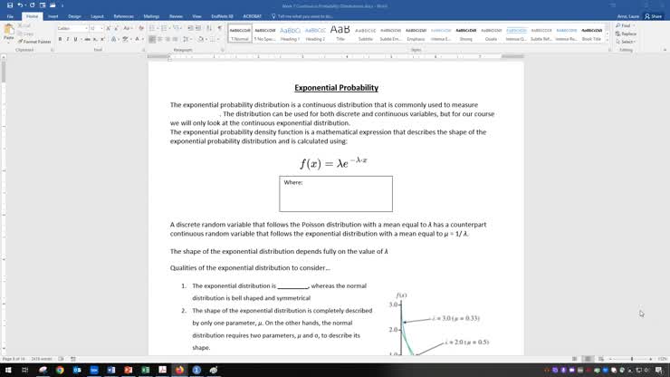 Module 3: Exponential Distribution