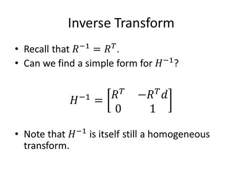 Lecture 03c: Homogeneous - Inverse and Composition