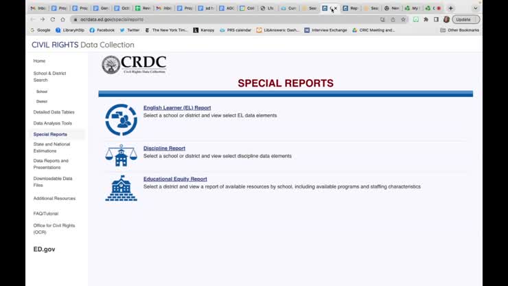 CRDC for student demographics and discipline