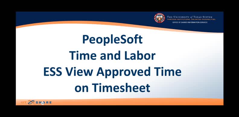 How do I view my approved elapsed time? (SIS-produced)