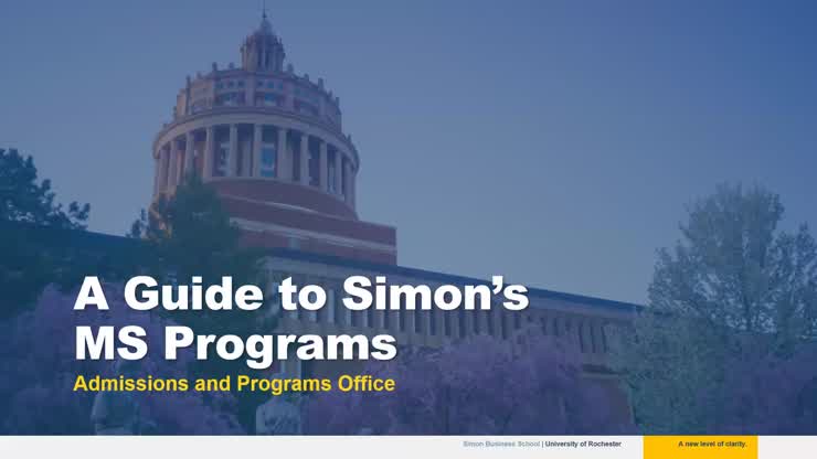 A Guide to Simon’s MS Programs