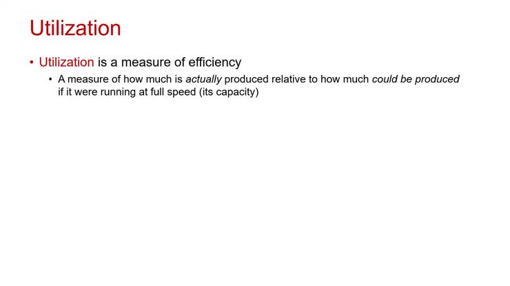 Process Analysis 4 - Utilization and Recap