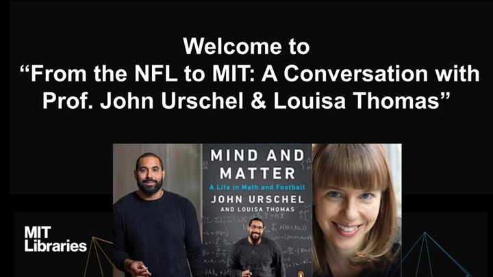 MIT Reads Spring 2024: "From the NFL to MIT" - A Conversation with Prof ...