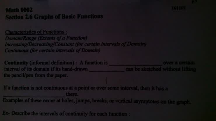 Section 2.6 part 1