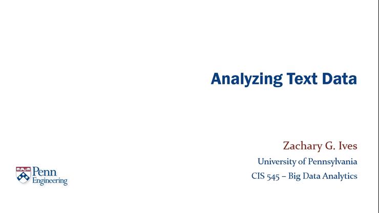 Text Processing Overview
