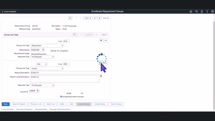 Adding Entity Groups to Enrollment Requirement Groups - No Audio