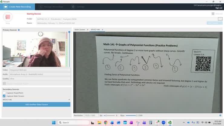 Graphs of Poly Functions -- part 2