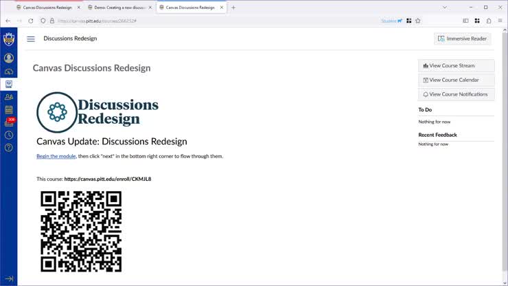 Canvas Update: Discussions Redesign
