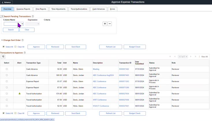 EX_Modify Approved Transactions - No Audio
