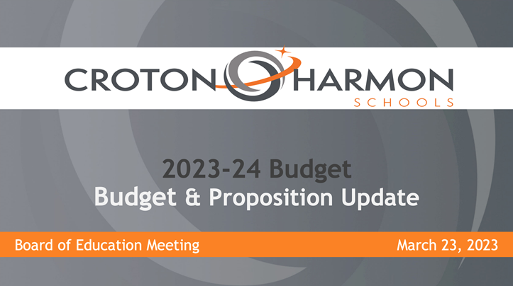 2023-2024 Budget Update March 23, 2023 Board of Education Work Session