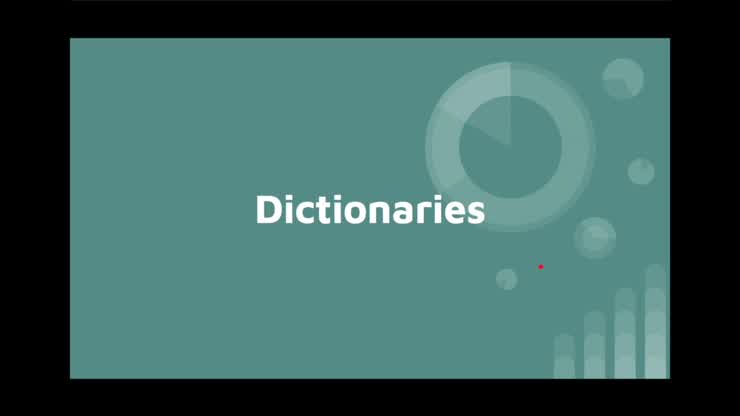 Week 10 - Dictionaries