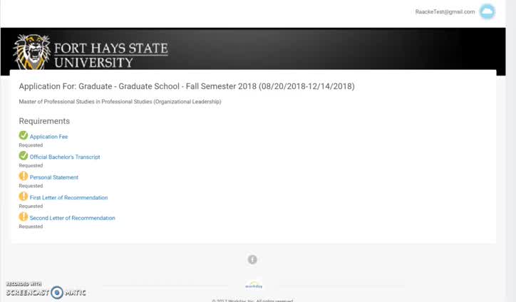 Uploading a Document & Received Status