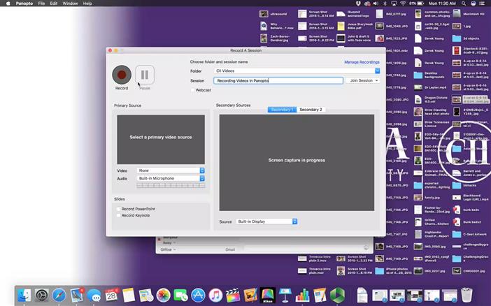 Recording Videos in Panopto