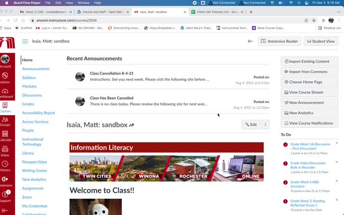 Activate the in-line preview