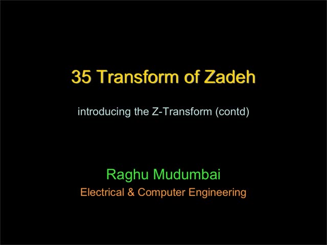 35 Transform of Zadeh