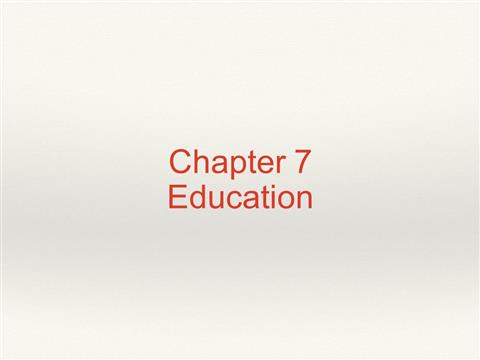 Week 5 :: Education