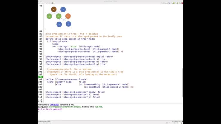 Lecture 14.6 - Tree Algorithms in DrRacket Pt 2