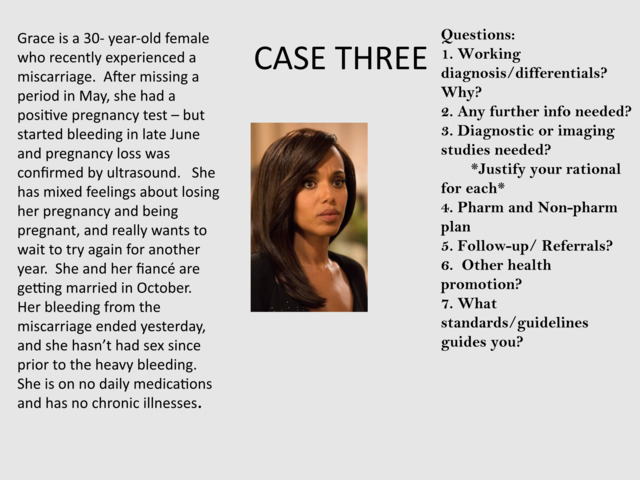 case 3 & 4 womens health