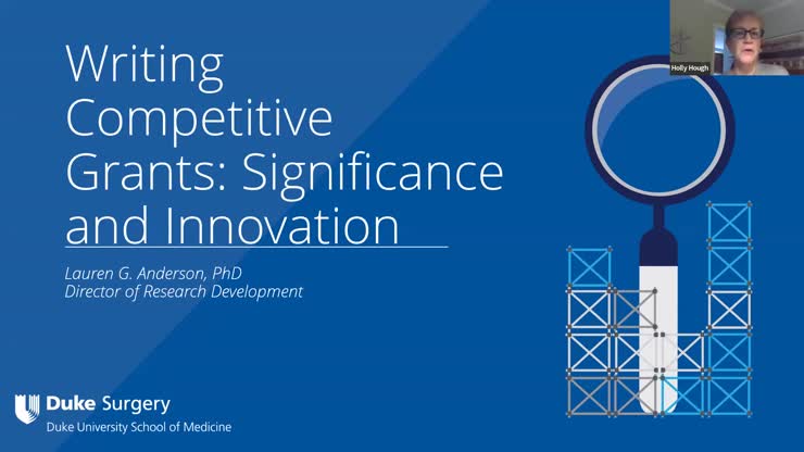 June RCA Writing for Funding: Focusing on Significance and Innovation ...