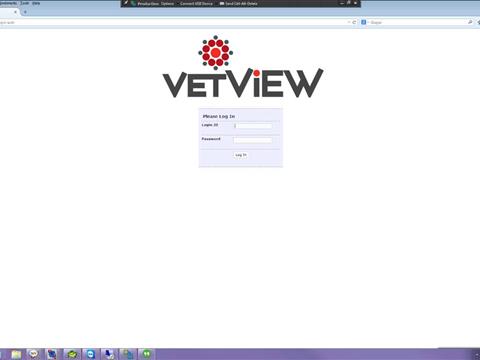 VetView Homepage and Navigation
