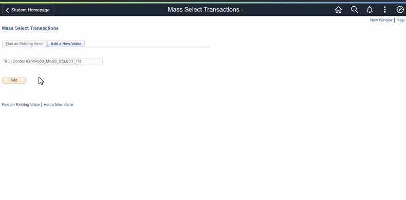 Mass Select Transactions - No Audio