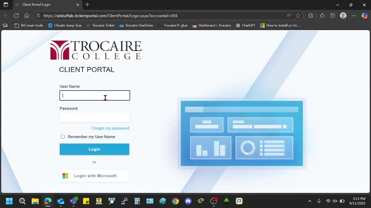 Help Desk: Signing in with Microsoft login