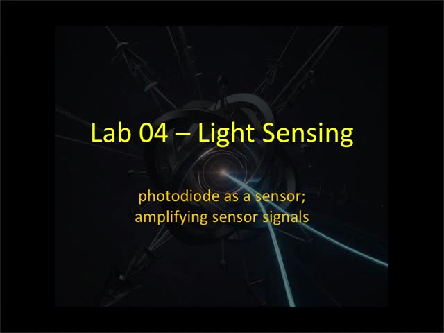 Lab 04 - Light Sensing
