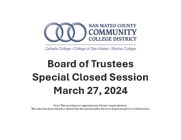 2024-03-27 Board of Trustees Special Closed Session
