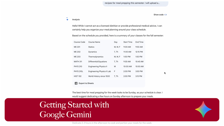 Getting Started with the Gemini Web App
