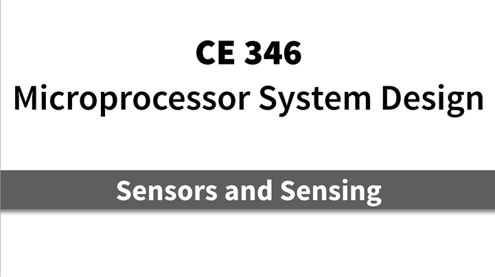 27. Sensors and Sensing