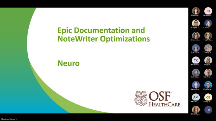 Mandatory Education Epic Optimizations for the Neuro Outpatient NoteWriter