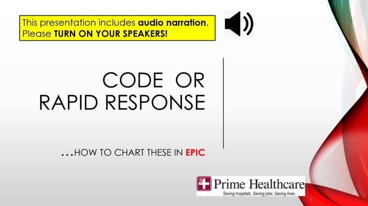 Code Blue or RRT Charting (HD)