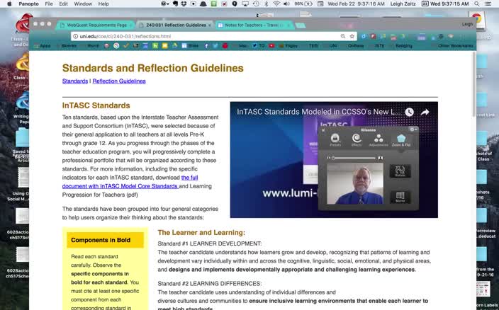 INTASC Standards Reflections Explained