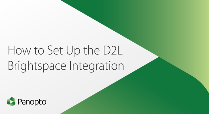 How to Set Up the D2L Brightspace Integration