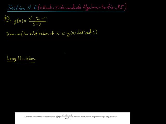 Division of Polynomials - #3