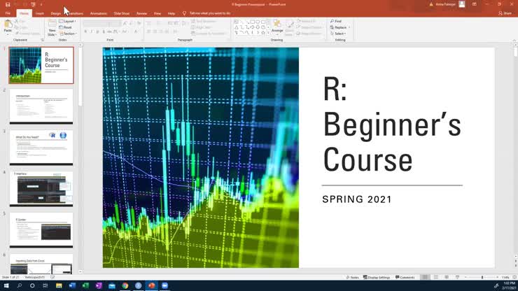R Beginner's Course Video 2 17 2021