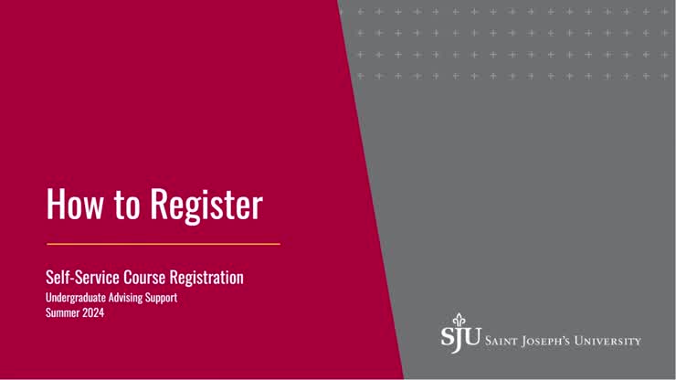How to Register - For First Year Students